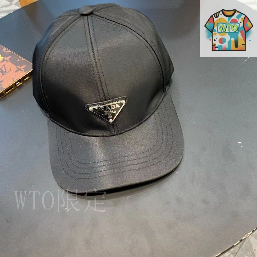 【極美品 現行】PRADA キャップ 帽子 三角ロゴ ウール M PRADA】RE-NYLON Triangle Logo Ball Cap☆2HC274 2DMI F0002