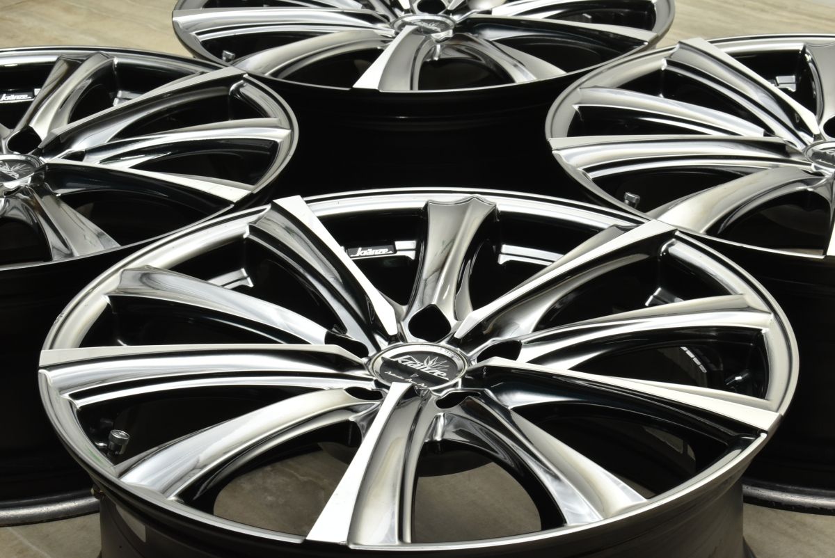 ドレスアップ用 Weds クレンツェ マリシーブ309evo 19in 8J 48 PCD114.3 4本セット アルファード ヴェルファイア アテンザ レヴォーグ