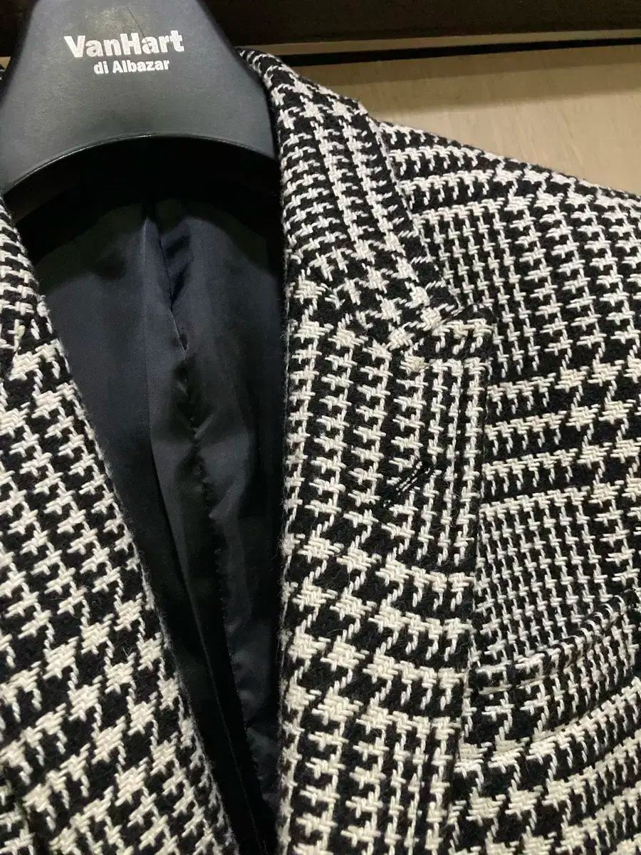 約103 Size 男 冬用 グレー チェック ダブルジャケット