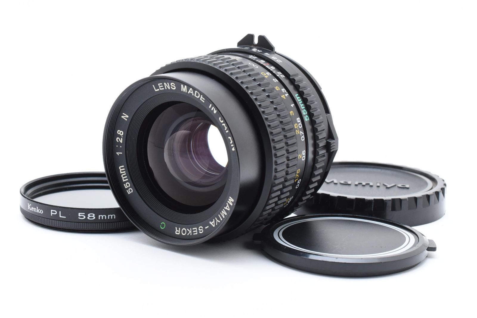 Mamiya Sekor C 55mm f|2.8 N レンズ M645 1000S Super Pro 用 フィルター付き