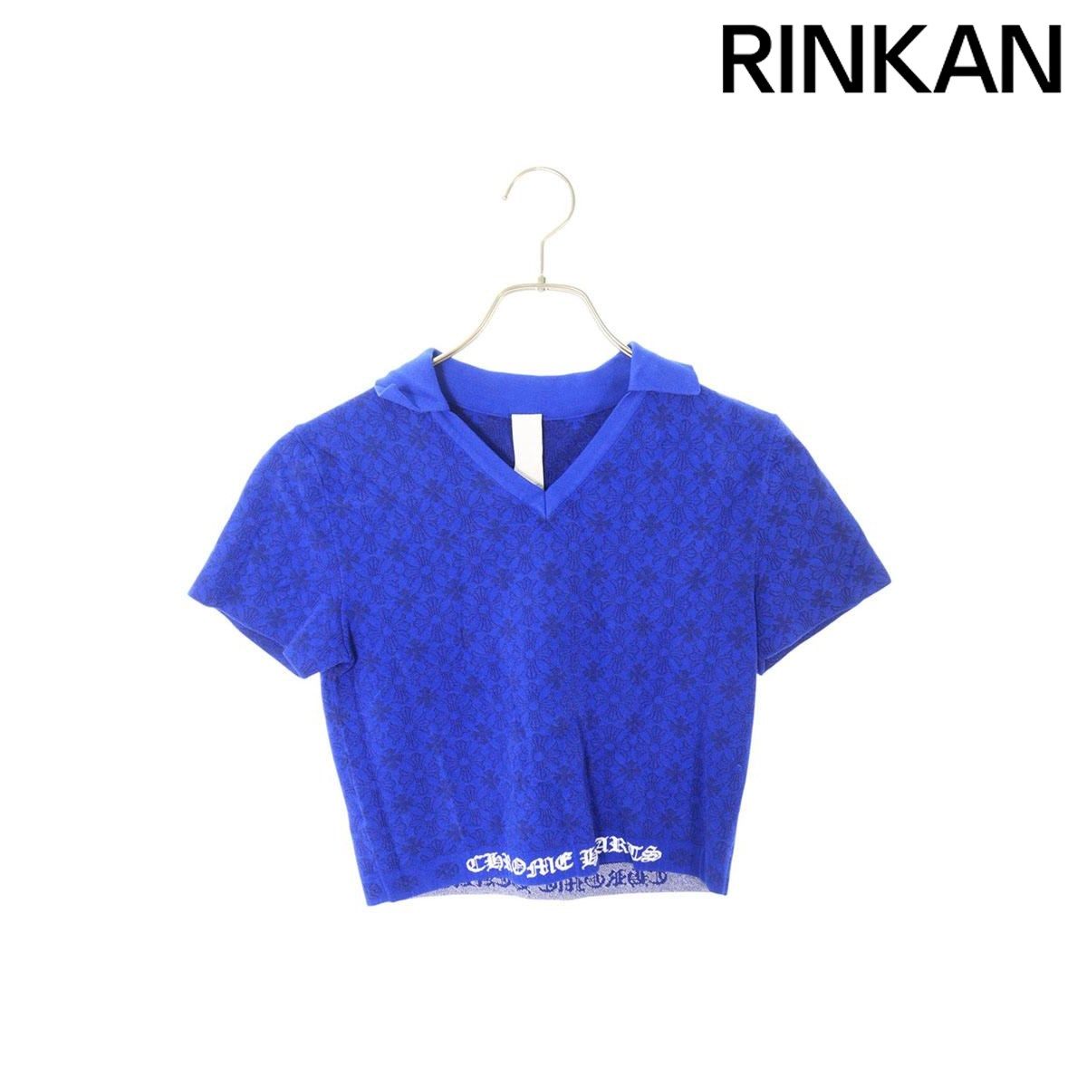 クロムハーツ MATCH POINT Vネッククロップド丈Tシャツ レディース S