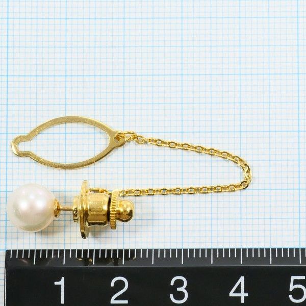 K18 18金 YG イエローゴールド 合金 ピンブローチ パール(真珠) 総重量