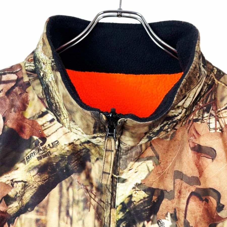 リバーシブル!2Way!フリースベストリアルツリーカモベストrealtree 