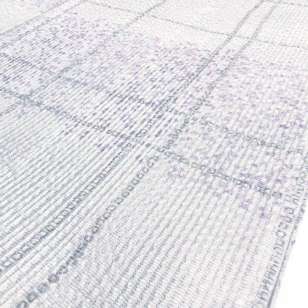 未着用 袋帯 本泥染 格子 変わり市松 銀糸 着物 091a u 【公式通販】 未着用 袋帯 本泥染 格子 変わり市松 銀糸 着物 091a u 【公式通販】