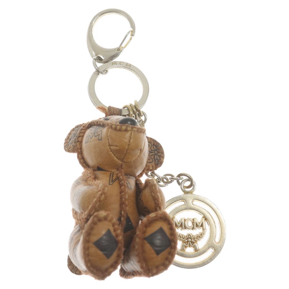 MCM エムシーエム ピンク クマ型 キーホルダー キーリング バッグ