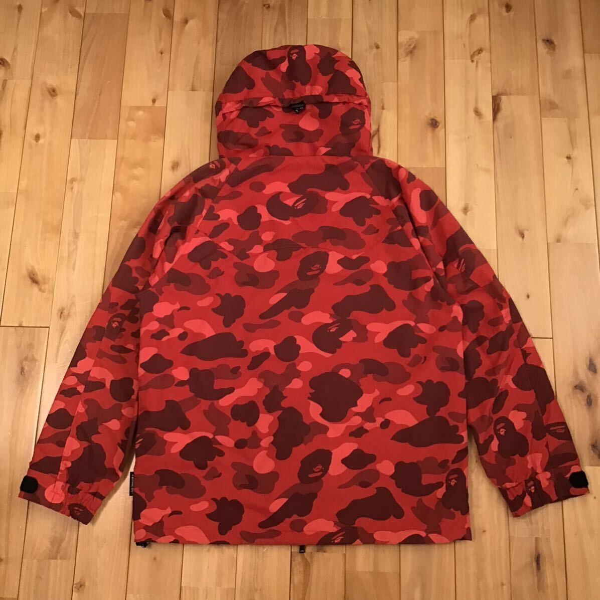 Red camo スノボジャケット Lサイズ a bathing ape BAPE hoodie 