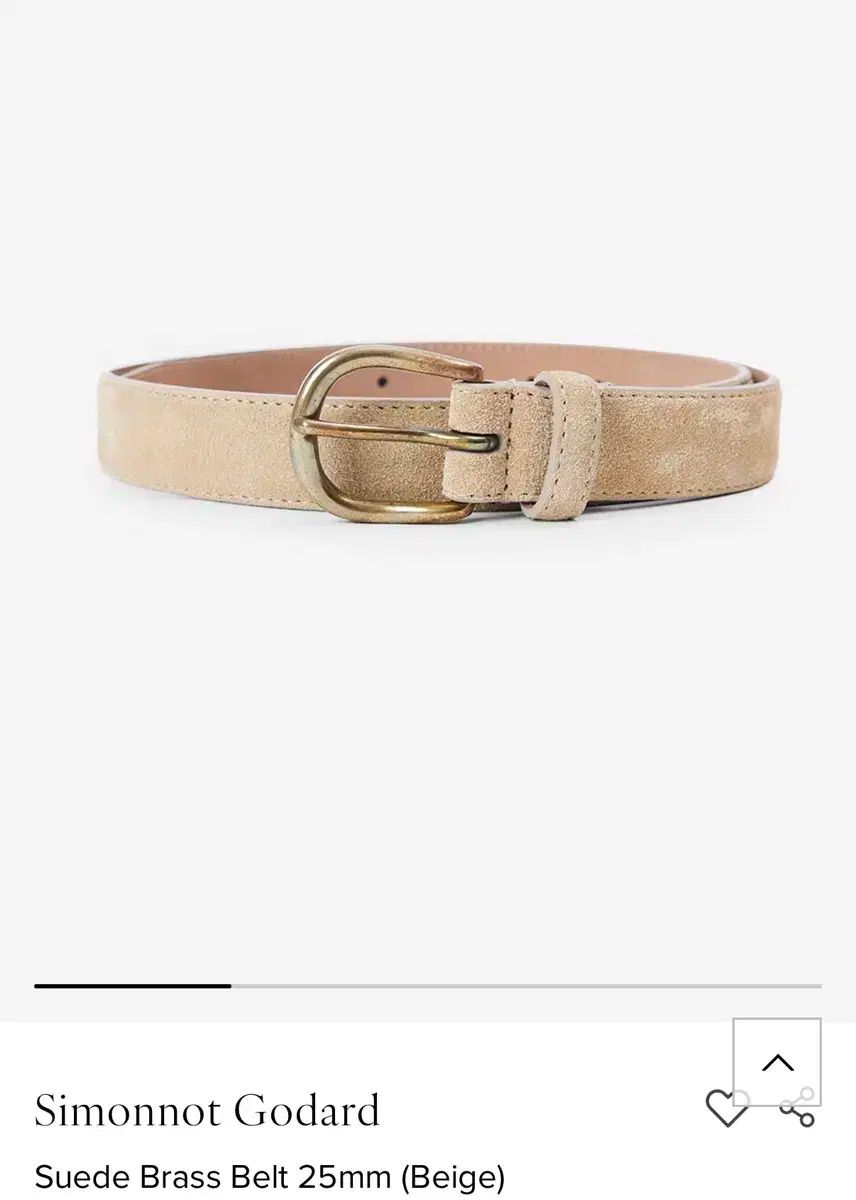 シモモノゴーUニペア スウェード ベルト
