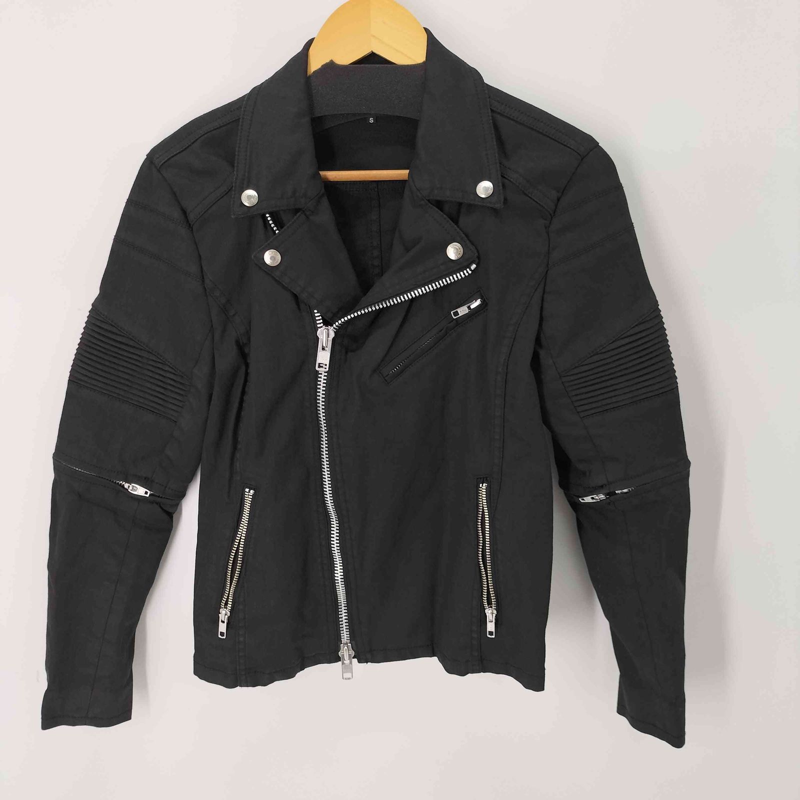 BLACK by VANQUISH ダブルライダースジャケット Black by VANQUISH