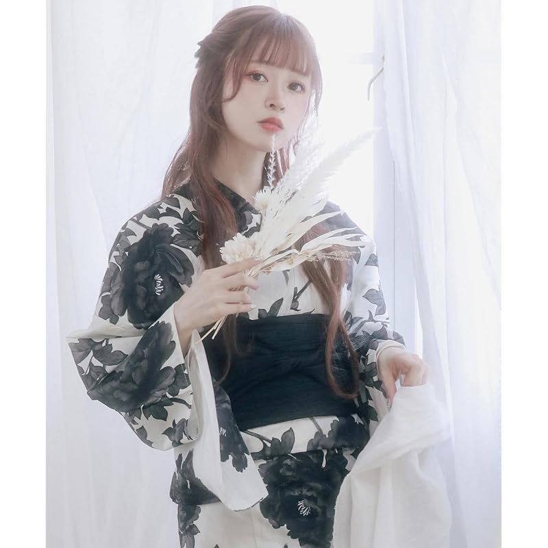 KYOETSU ワンピース浴衣セット 【瀟洒水墨牡丹】 KYOETSU ワンピース浴衣セット 【瀟洒水墨牡丹】 - メルカリ