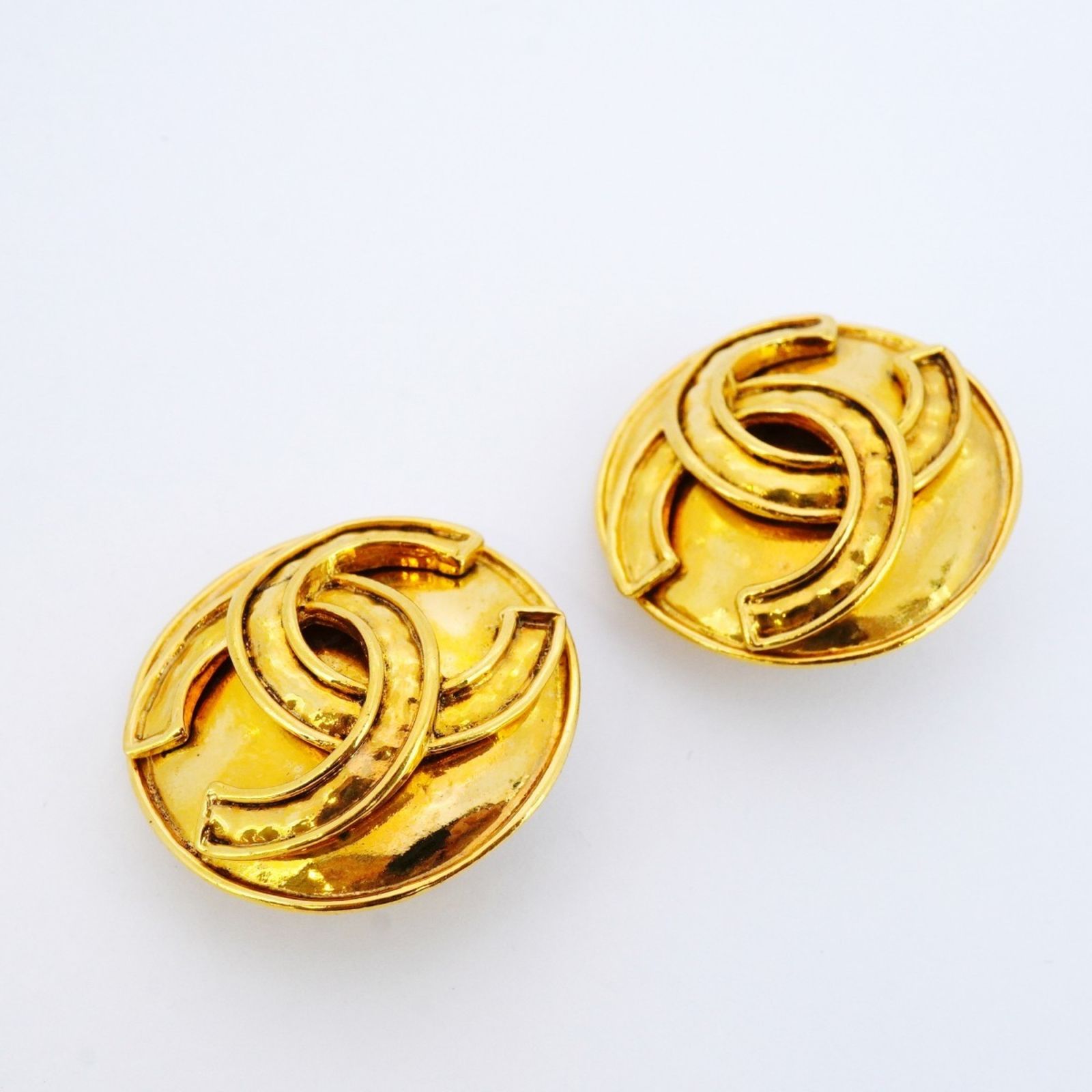 品質100％ 保証！ シャネル Chanel シャネル イヤリング ココマーク サークル GPメッキ ゴールドレディース