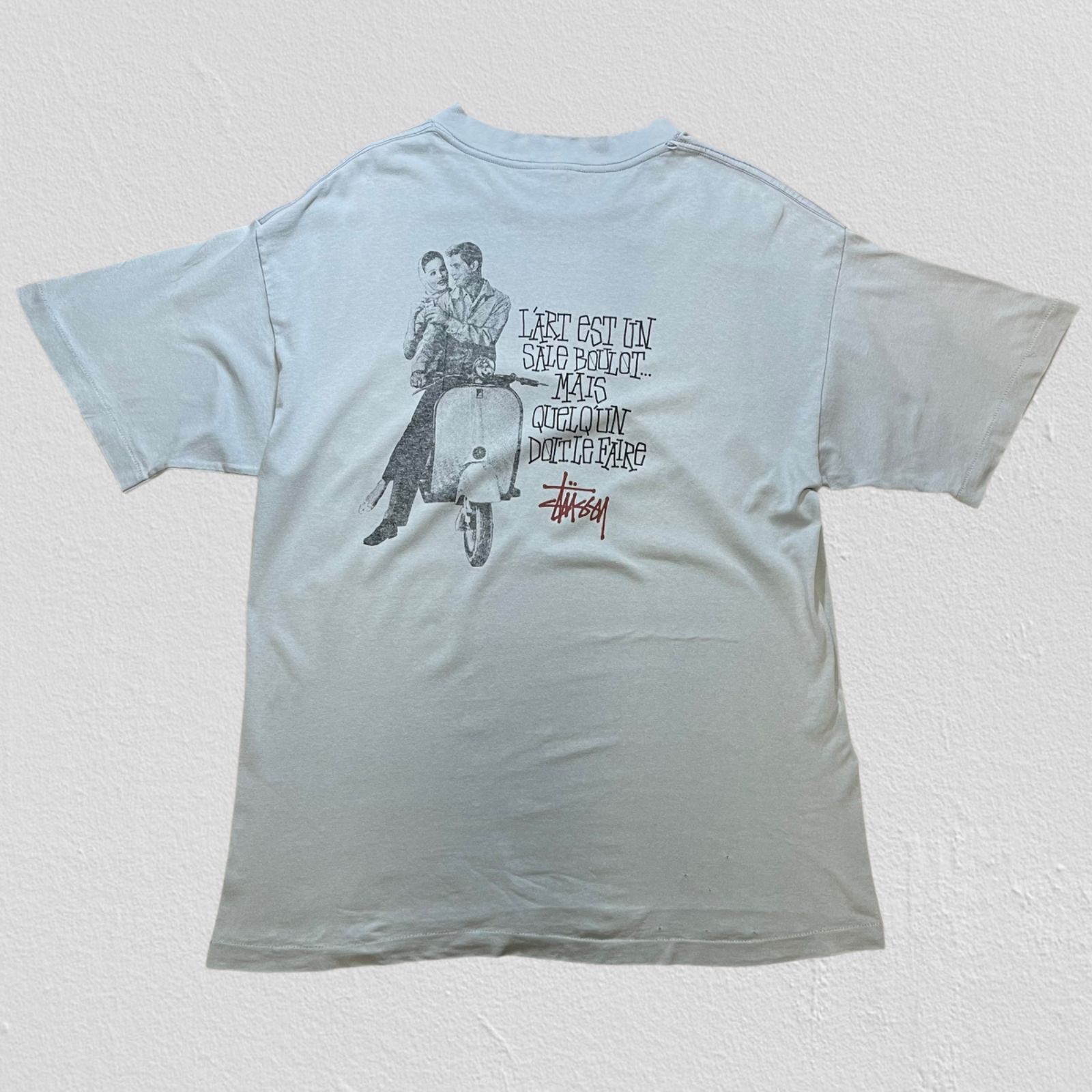 Old stussy vintage tシャツ　ローマの休日映画tシャツ