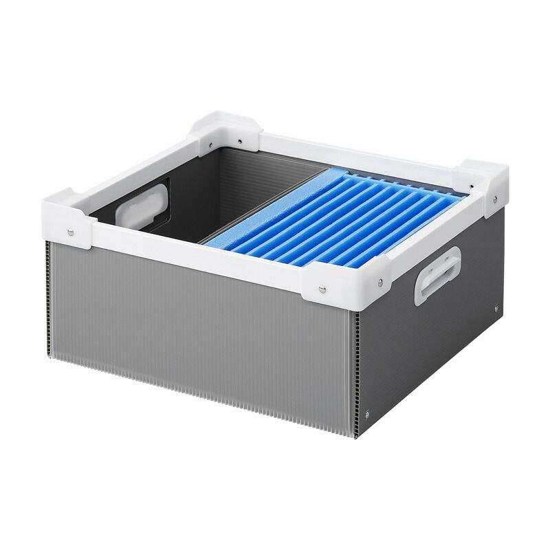 サンワサプライ プラダン製タブレット・ノートパソコン収納ケース(10台用) PD-BOX1BK 北海道・沖縄・離島配送不可代引不可プラダン製タブレット