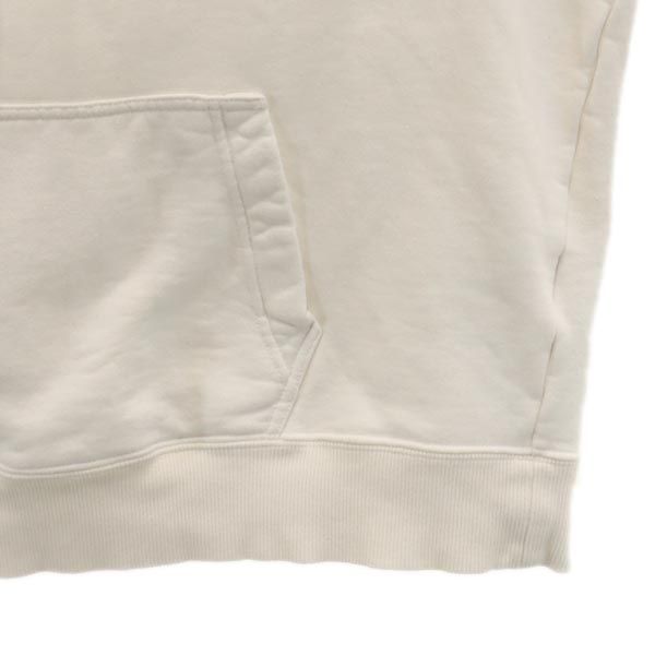 ディオール プリント 長袖 スウェットパーカー L ホワイト Dior 裏起毛