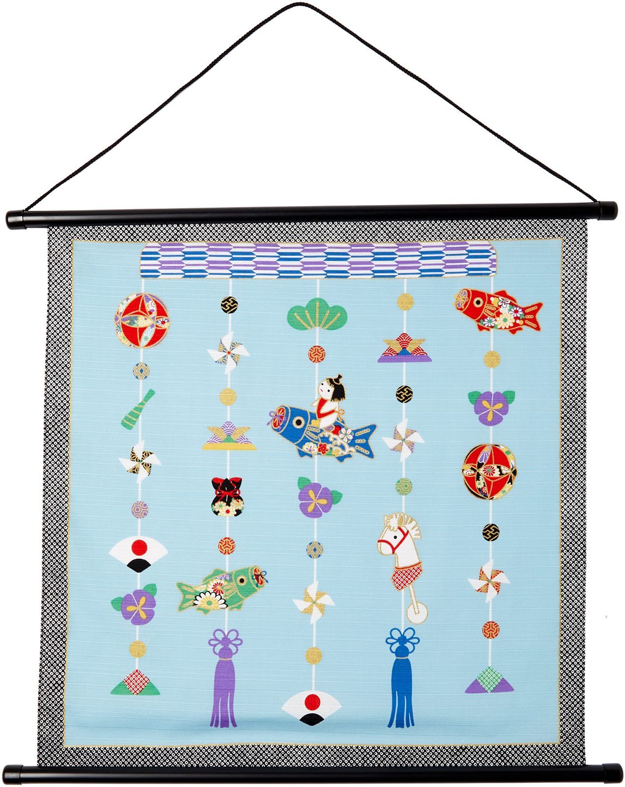 数量 前田染工 青 お細工もの 風呂敷 タペストリー 端午の節句吊るし飾り 柄 115286