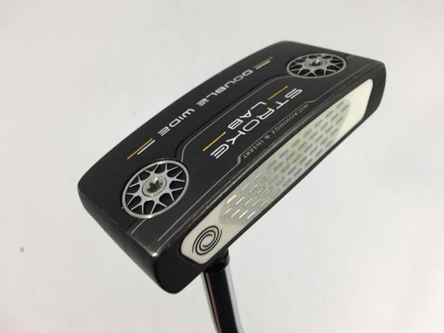 返品OK ゴルフクラブ オデッセイ STROKE LAB ストローク ラボ ブラックシリーズ DOUBLE WIDE パター 2020 オリジナルスチール パター