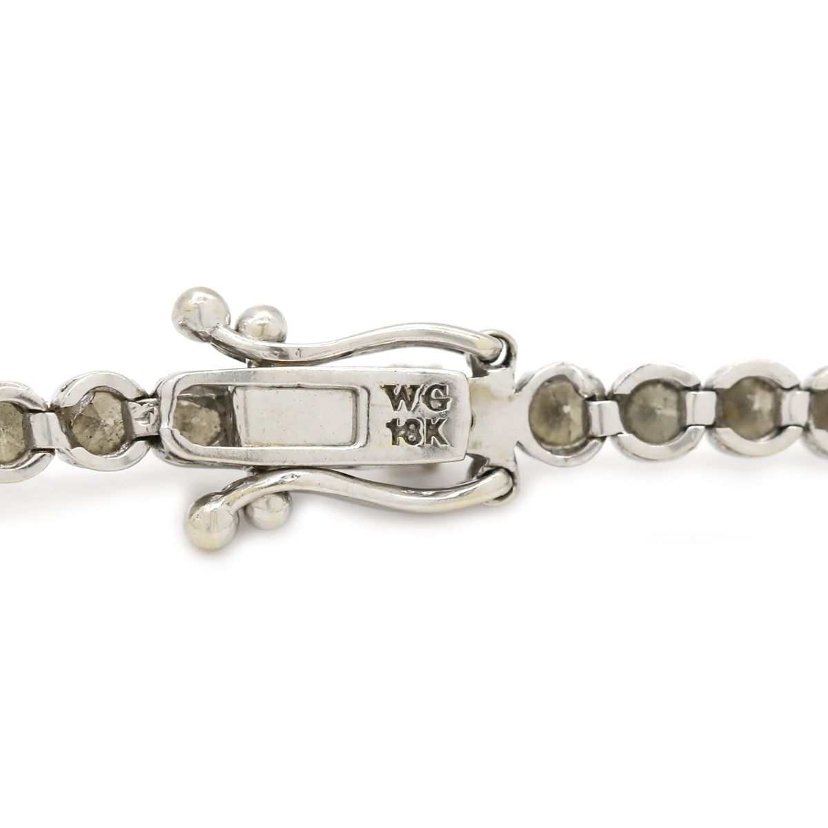 18k wg テニスチェーン ブレスレット カラー ホワイトゴールド ニューヨークからの贈り物 ブレスレット レディース テニス
