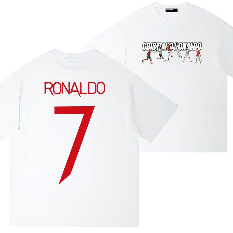 クリスティアーノ・ロナウド 7番 シャツ メンズ クリスティアーノ・ロナウド 7番 プリントTシャツ 半袖