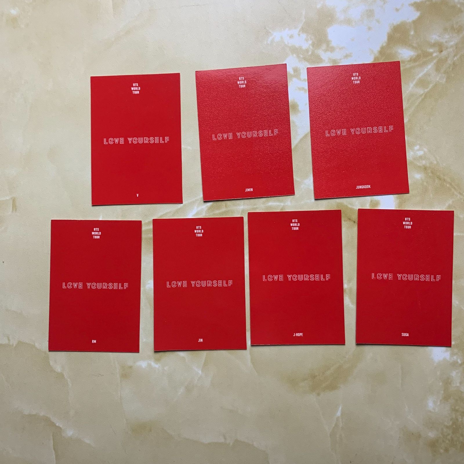 BTS LOVE YOURSELF パスポートケース トレカ7枚セット BTS LOVE YOURSELF パスポートケース トレカ7枚セット 防弾少年団(BTS