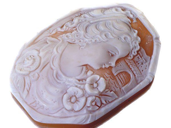 少女と小鳥シェルカメオルース