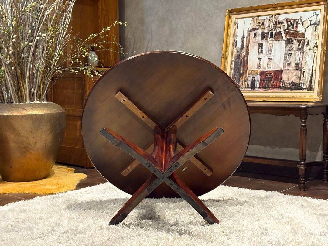 【美品】karimoku カリモク コーヒーテーブル　曲木　ベントウッド レトロ karimoku カリモク ローテーブル コーヒーテーブル アンティーク SZ