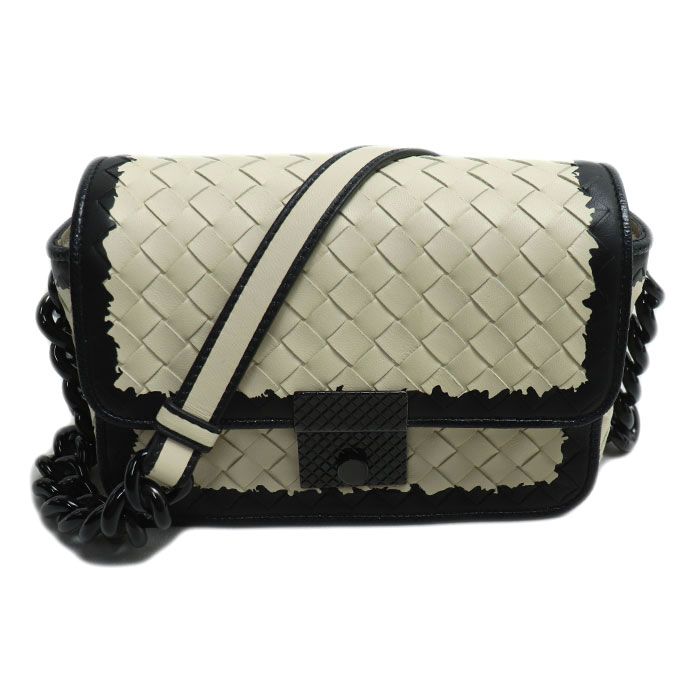 BOTTEGAVENETA ボッテガヴェネタ イントレチャート ミニチェーンショルダー ショルダーバッグ ベージュ レディース