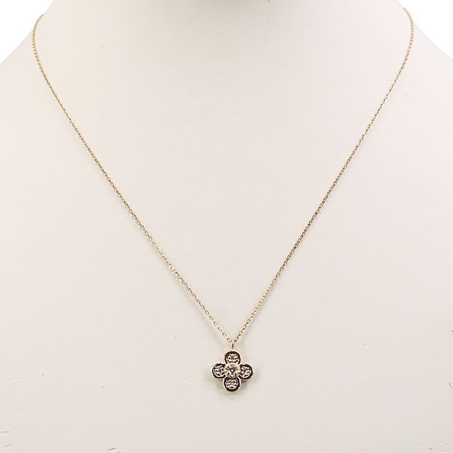 ネックレス festaria フェスタリア K10 ダイヤモンド 0.07ct