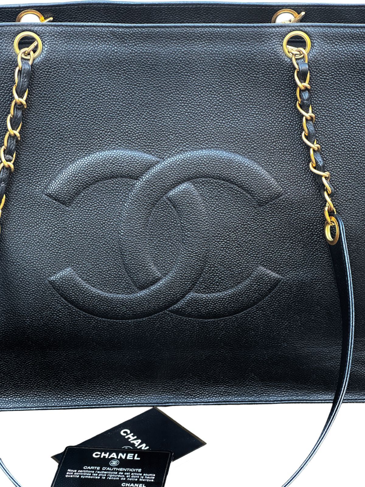 超美品◇シャネルCHANELキャビアスキンヴィンテージスーパー