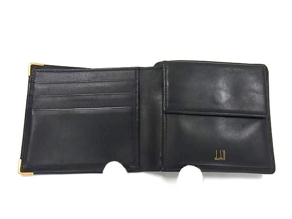 □極美品□ dunhill ダンヒル レザー 二つ折り 財布 ウォレット