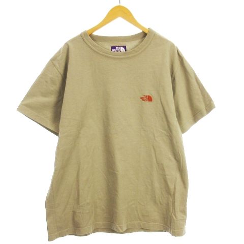 ノースフェイス パープルレーベル THE NORTH FACE PURPLE LABEL ユナイテッドアローズ別注 7oz H/S Logo Tee  Tシャツ カットソー 半袖 刺繍 プリント ベージュ系 XL NT3224N □ECS - メルカリ