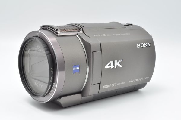 ソニー(SONY) 4K ビデオカメラ Handycam FDR-AX45ブロンズブラウン 内蔵メモリー64GB 光学ズーム20倍 FDR-AX45 TI　【245】