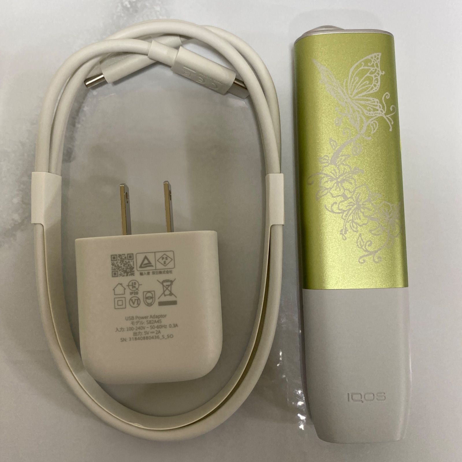iQOS ILUMA ONE アイコス イルマ ワン レーザー加工 アゲハ蝶 ブライト