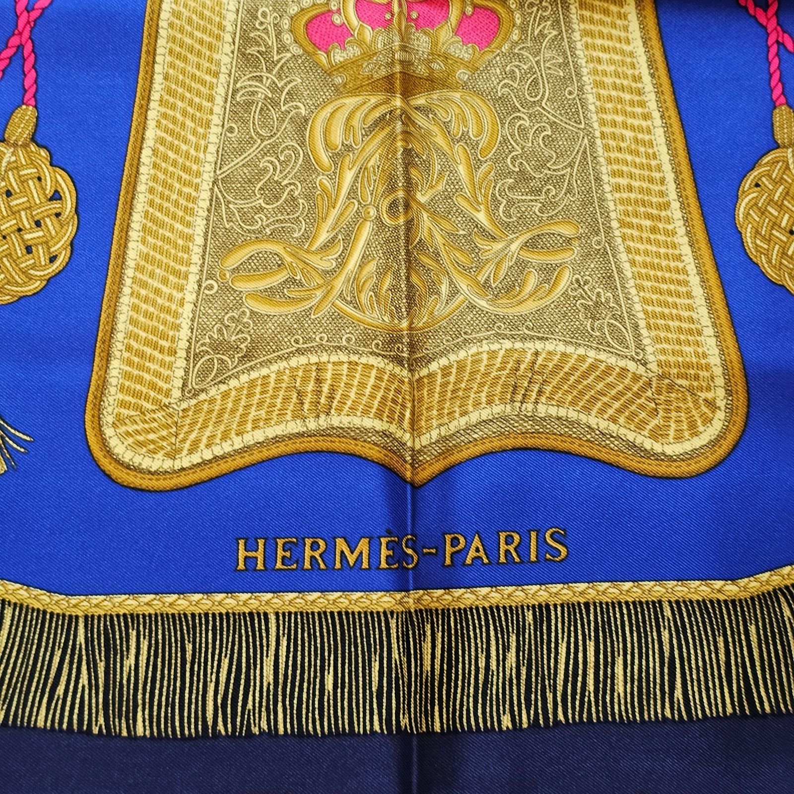 【希少】HERMES エルメス スカーフ サーベル飾り袋 カレ90 エルメス カレ90 Poste et Cavalerie サーベル飾袋 スカーフ