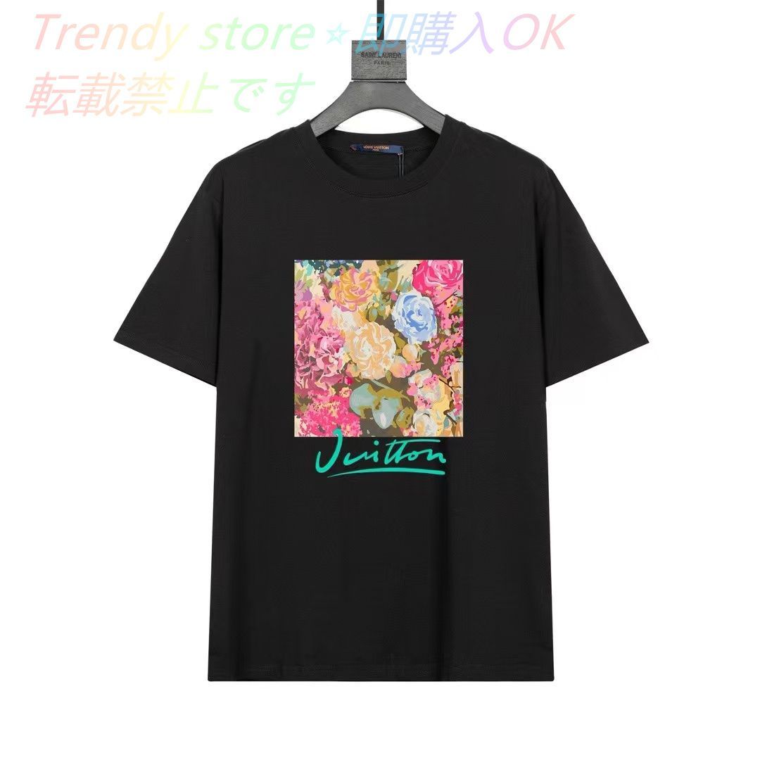 Louis Vuitton ルイ・ヴィトン フラワー半袖Tシャツ 男女同型です - メルカリ