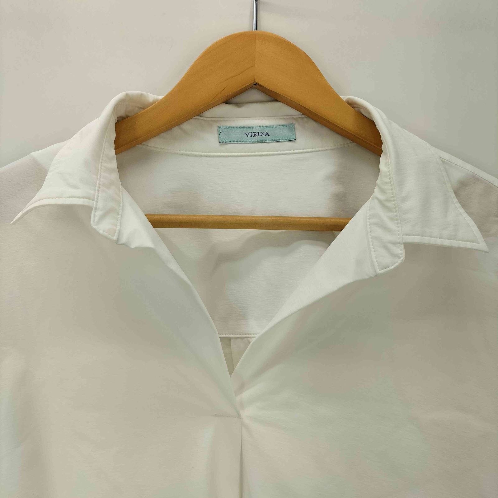 USED古着(ユーズドフルギ) virina ステラシャツ レディース  S/M 中古 古着 0748 ユーズドフルギ USED古着 VIRINA ステラシャツ スキッパーシャツ