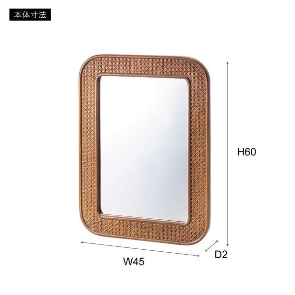 鏡 壁掛け ミラー 壁面 ウォールミラー アジアン アンティーク調