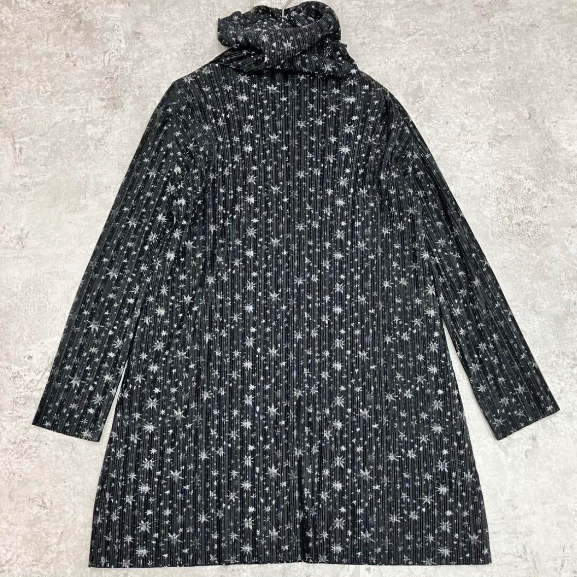 PLEATS PLEASE ISSEY MIYAKE イッセイミヤケ プリーツプリーズ 星 タートルネック チュニック
