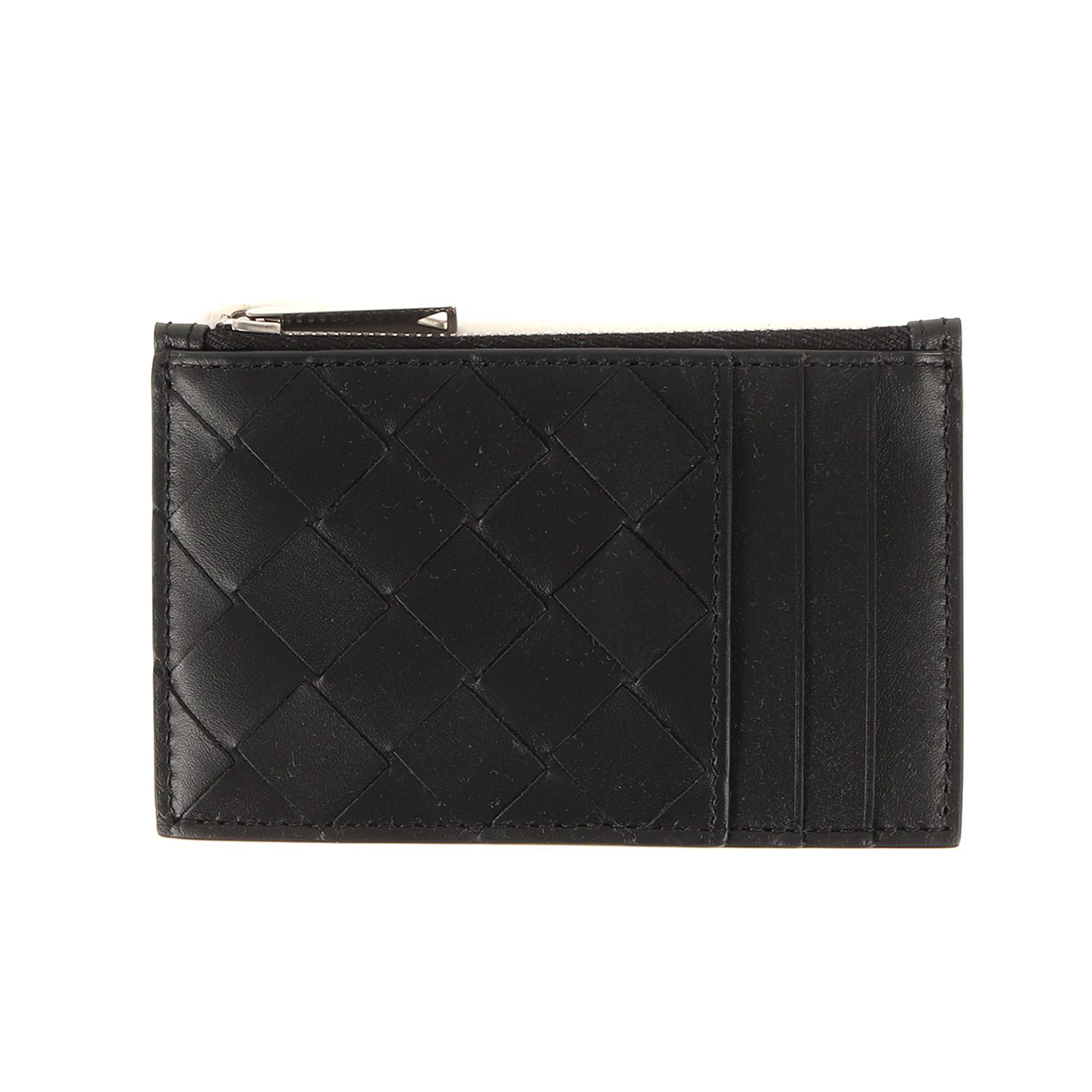 美品 BOTTEGA VENETA ボッテガヴェネタ イントレチャート ジップ付き レザー カードケース (ZIPPED CARD CASE) /  コインケース 近年モデル ブラック 黒 イタリア製【メンズ】 - メルカリ