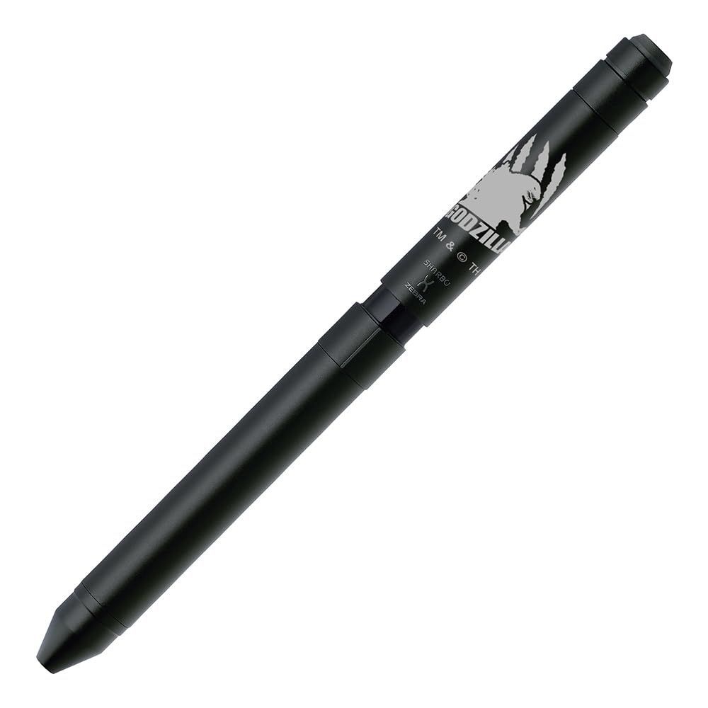 Color ブラック軸 ゼブラ 多機能ペン シャーボX ST3 ゴジラ 2025 ブラック軸 SB15-GZ24-BK