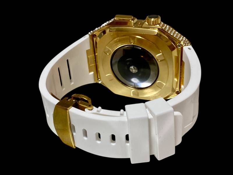 アップルウォッチケース 互換性カスタム カバー 保護 ギフト 42 44 45 46 キラキラ ベルト レザー バンド series 4 5 6 7 8 9 10 11 se1 2 3 Gk1