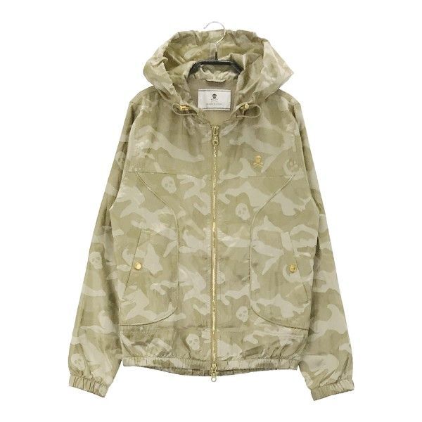 MARK&LONA マークアンドロナ ナイロン ジップパーカー スカル 迷彩