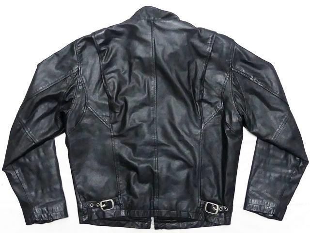 ブラックレザージャケット シングルライダース Haruf シングルライダースジャケット メンズ 本革 レザー