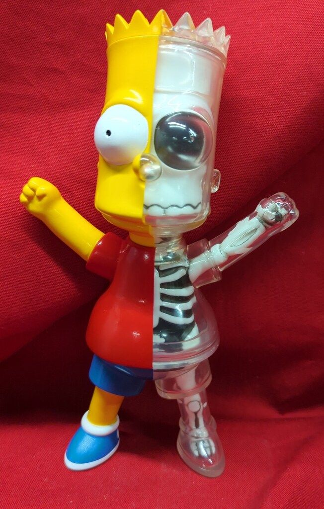 SECRETBASE/atmos Vinyl Toy THE SIMPSONS Bart X-RAY Full Color Ver