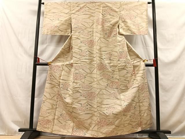 新品 通販ファッション - 平和屋着物□上質な小紋 枝花文 正絹