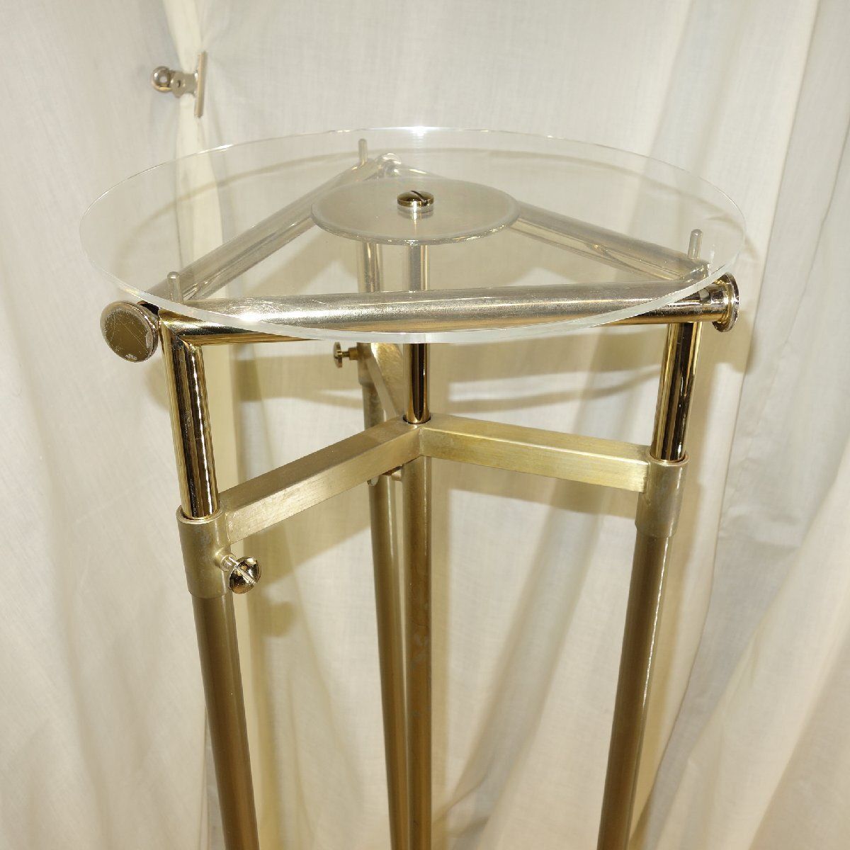 3way ハンガーラック アンティークゴールド アンティーク調 高さ調整 アパレル 雑貨店舗 什器 スチール ロココ調 M228 MARWIL-DEMENAGEMENTS_CH