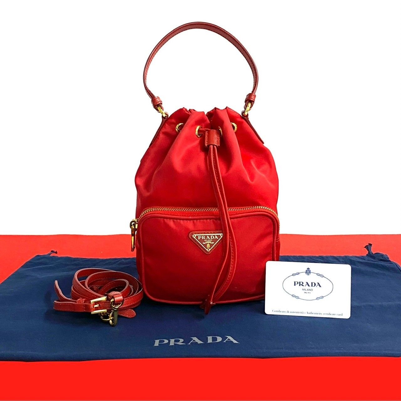 極 美品 希少品 PRADA プラダ 三角ロゴ 金具 サフィアーノ レザー 本革 2way ハンドバッグ ショルダーバッグ ブラック レッド 92483 PRADA - 極 美品 希少品 PRADA プラダ 三角ロゴ 金具 サフィアーノ