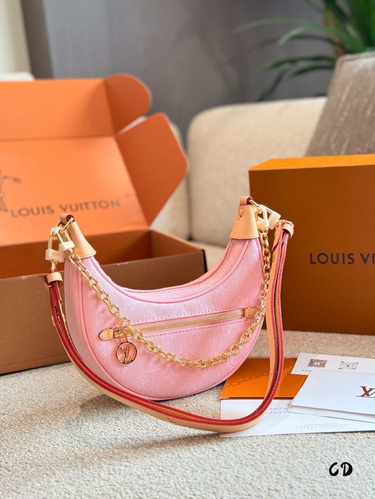 【ピンクデニム♡】LouisVuitton ショルダーバック org.jpg