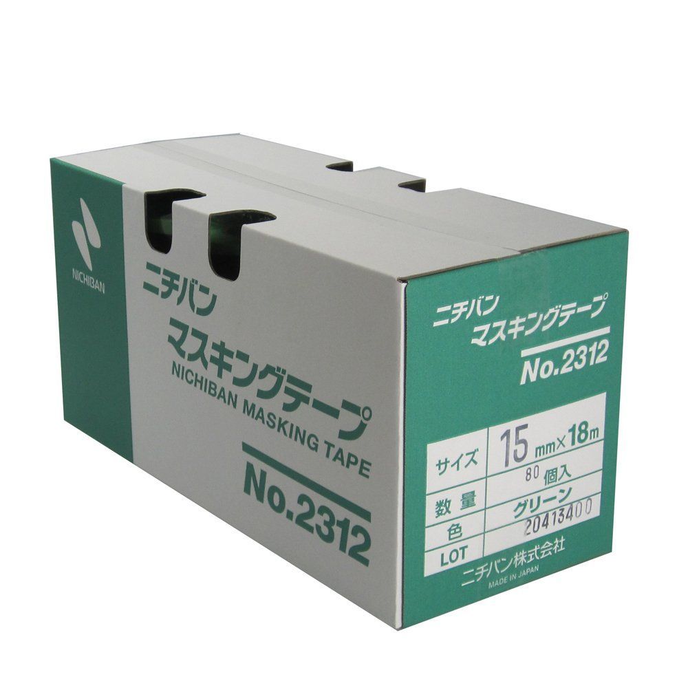 ニチバン No.2312 マスキングテープ 車両用 15mm×18M 80巻入