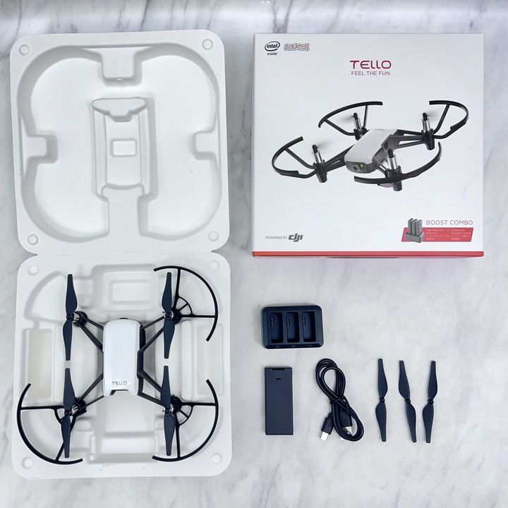 ジャンク品】 Ryze トイドローン Tello ブーストコンボ Powered by DJI 