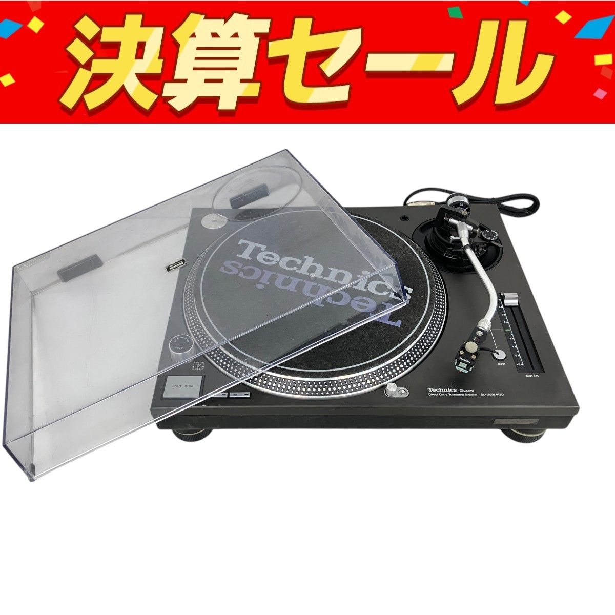 Technics SL-1200MK3D ターンテーブル レコードプレーヤー SHURE