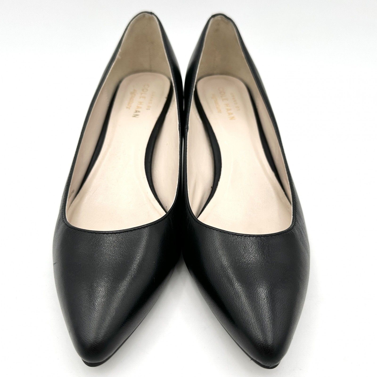 COLE HAAN パンプス レザー ポインテッドトゥ ブラック 897T